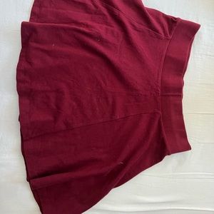 Forever 21 burgundy mini skirt